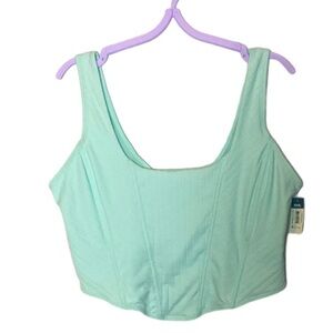 NO BOUNDARIES corset waist tank 6 eyelet closure // XXXL